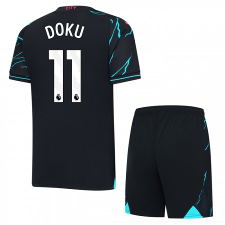 Camiseta de fútbol Manchester City Doku 11 Niño 3ª equipación 2023-24 Camiseta de fútbol Manchester City Doku 11 Niño 3ª equipación 2023-24